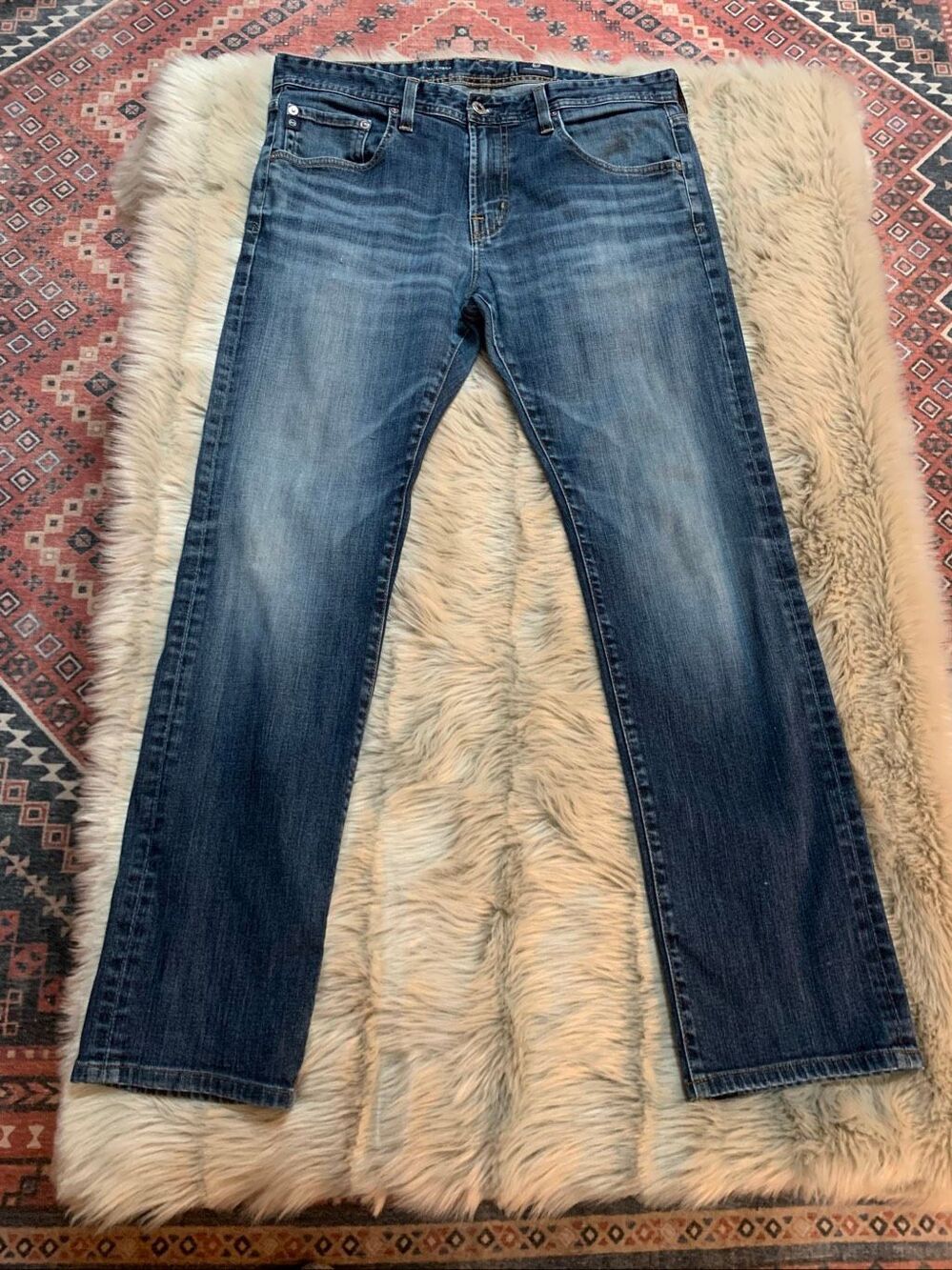 AG Adriano Goldschmied Mens Matchbox Slim Straight Jeans 34 x34